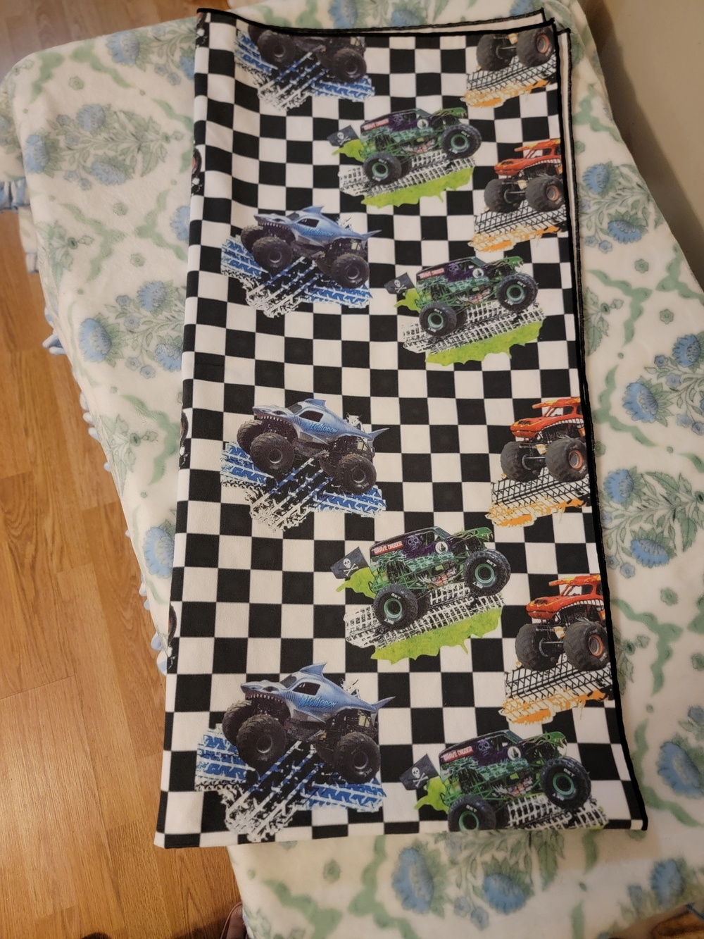 Monster Jam Monster Truck Custom Beach Towel